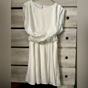 Mustard Seed Ivory Satin Dress